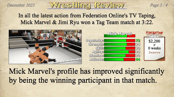 Игра Wrestling Empire, скриншот