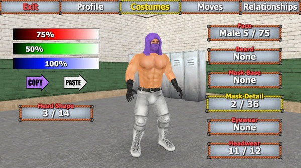 Игра Wrestling Empire, скриншот