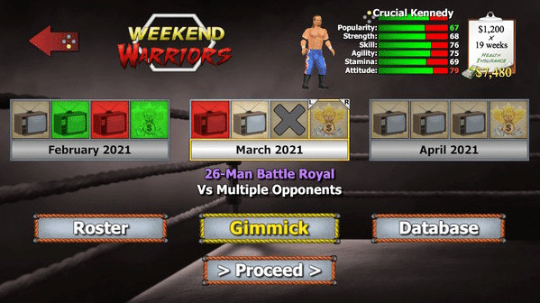 Игра Wrestling Empire, скриншот