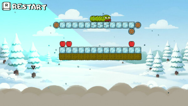 Игра Wriggle apple 2, скриншот