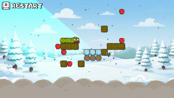 Игра Wriggle apple 2, скриншот