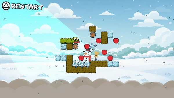 Игра Wriggle apple 2, скриншот