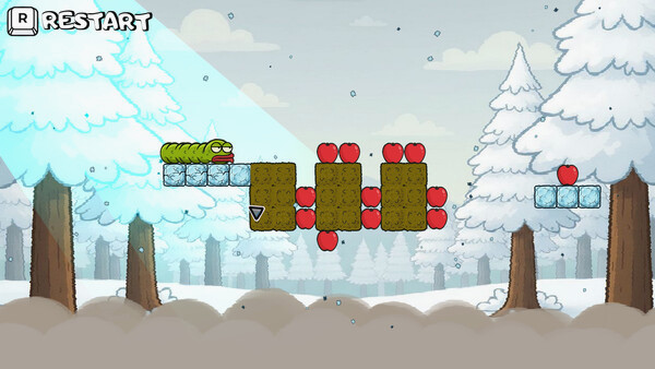 Игра Wriggle apple 2, скриншот