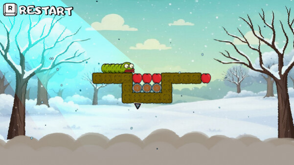 Игра Wriggle apple 2, скриншот