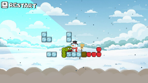 Игра Wriggle apple 2, скриншот