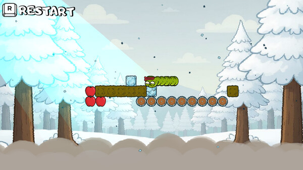 Игра Wriggle apple 2, скриншот