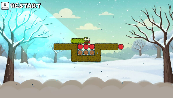 Игра Wriggle apple 2, скриншот