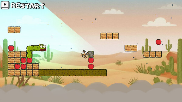 Игра Wriggle apple 3, скриншот