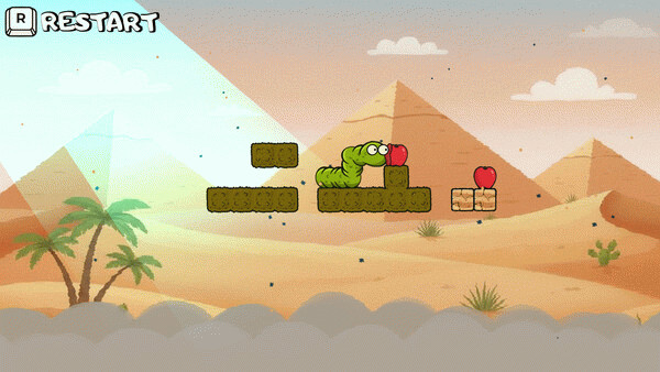 Игра Wriggle apple 3, скриншот