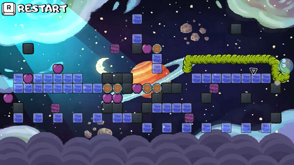 Игра Wriggle apple 4, скриншот