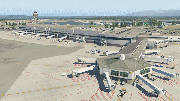Игра X-Plane 11 - Add-on: Aerosoft - Airport Anchorage, скриншот
