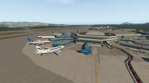 Игра X-Plane 11 - Add-on: Aerosoft - Airport Bergen, скриншот