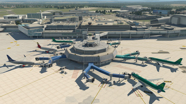Игра X-Plane 11 - Add-on: Aerosoft - Airport Dublin V2.0, скриншот