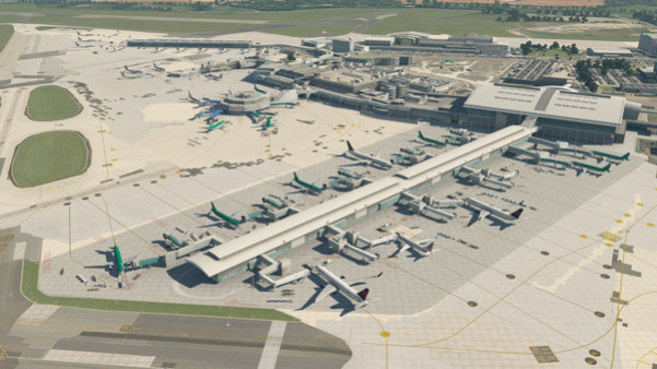 Игра X-Plane 11 - Add-on: Aerosoft - Airport Dublin V2.0, скриншот
