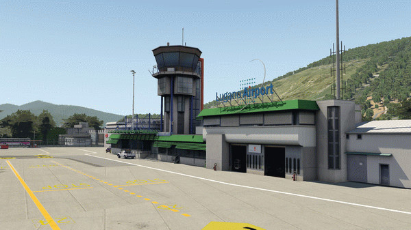 Игра X-Plane 11 - Add-on: Aerosoft - Airport Lugano, скриншот