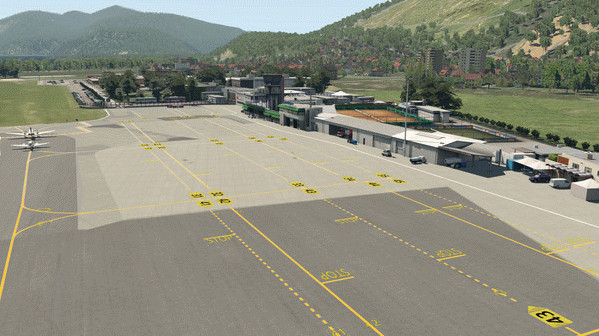 Игра X-Plane 11 - Add-on: Aerosoft - Airport Lugano, скриншот