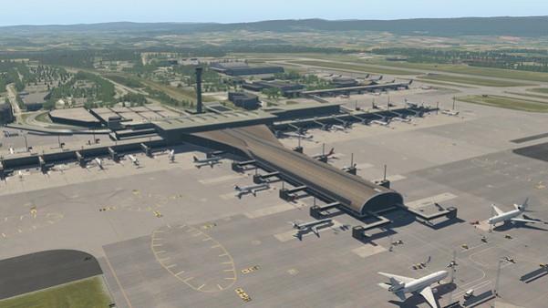 Игра X-Plane 11 - Add-on: Aerosoft - Airport Oslo, скриншот