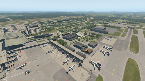 Игра X-Plane 11 - Add-on: Aerosoft - Airport Oslo, скриншот