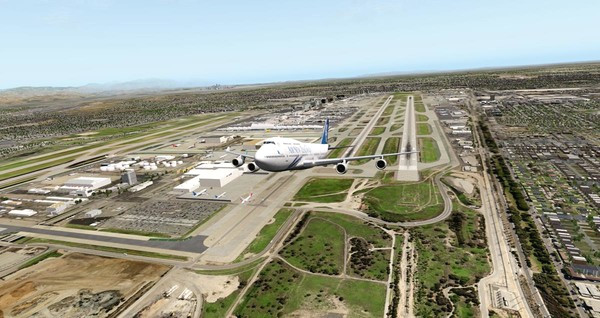 Игра X-Plane 11 - Add-on: FunnerFlight - Airport Los Angeles International V2, скриншот