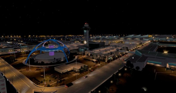 Игра X-Plane 11 - Add-on: FunnerFlight - Airport Los Angeles International V2, скриншот