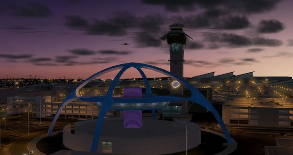 Игра X-Plane 11 - Add-on: FunnerFlight - Airport Los Angeles International V2, скриншот