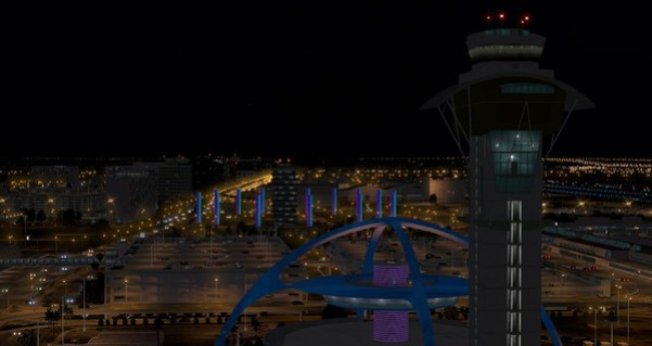 Игра X-Plane 11 - Add-on: FunnerFlight - Airport Los Angeles International V2, скриншот