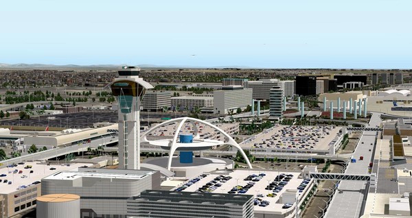 Игра X-Plane 11 - Add-on: FunnerFlight - Airport Los Angeles International V2, скриншот