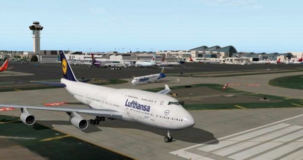 Игра X-Plane 11 - Add-on: FunnerFlight - Airport Los Angeles International V2, скриншот