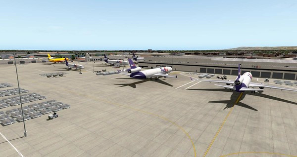Игра X-Plane 11 - Add-on: FunnerFlight - Airport Los Angeles International V2, скриншот