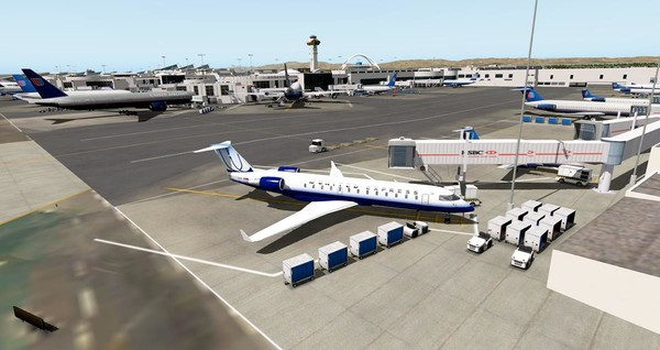 Игра X-Plane 11 - Add-on: FunnerFlight - Airport Los Angeles International V2, скриншот