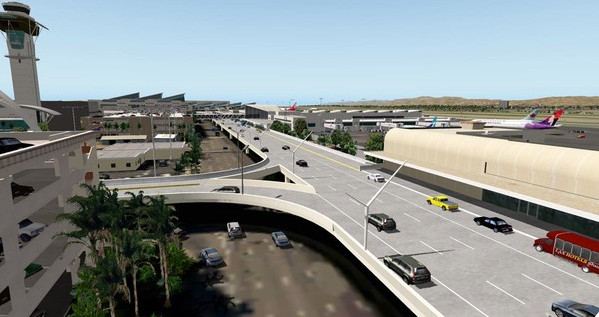 Игра X-Plane 11 - Add-on: FunnerFlight - Airport Los Angeles International V2, скриншот