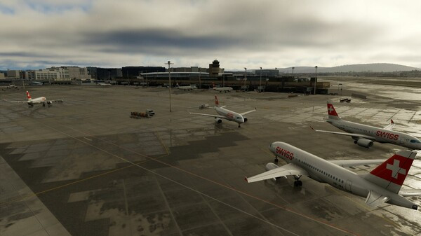 Игра X-Plane 12 Add-on: Aerosoft - Airport Zurich V2.0, скриншот
