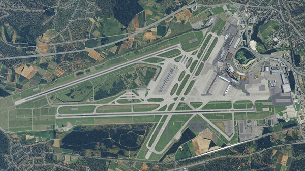 Игра X-Plane 12 Add-on: Aerosoft - Airport Zurich V2.0, скриншот