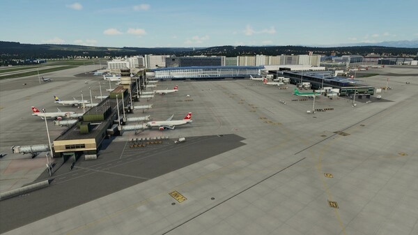 Игра X-Plane 12 Add-on: Aerosoft - Airport Zurich V2.0, скриншот