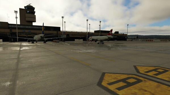 Игра X-Plane 12 Add-on: Aerosoft - Airport Zurich V2.0, скриншот