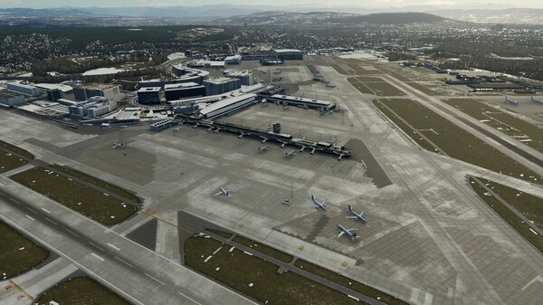 Игра X-Plane 12 Add-on: Aerosoft - Airport Zurich V2.0, скриншот