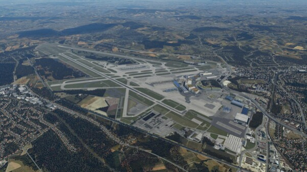 Игра X-Plane 12 Add-on: Aerosoft - Airport Zurich V2.0, скриншот