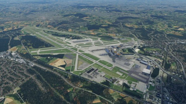 Игра X-Plane 12 Add-on: Aerosoft - Airport Zurich V2.0, скриншот