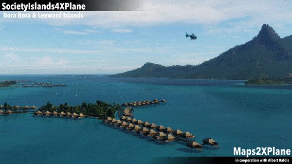 Игра X-Plane 12 Add-on: Aerosoft - Society Islands XP - Bora Bora & Leeward Islands, скриншот