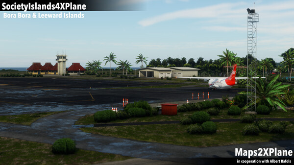 Игра X-Plane 12 Add-on: Aerosoft - Society Islands XP - Bora Bora & Leeward Islands, скриншот