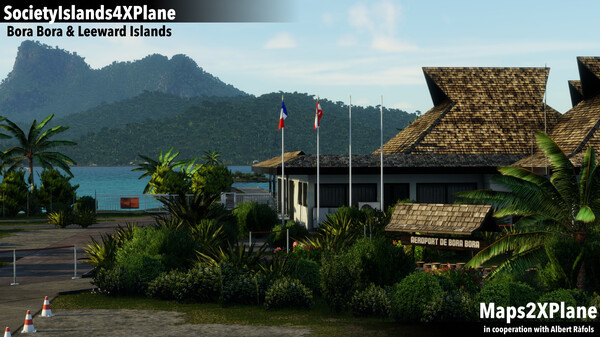 Игра X-Plane 12 Add-on: Aerosoft - Society Islands XP - Bora Bora & Leeward Islands, скриншот
