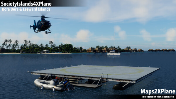 Игра X-Plane 12 Add-on: Aerosoft - Society Islands XP - Bora Bora & Leeward Islands, скриншот