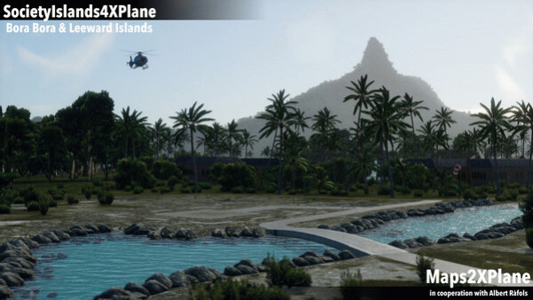 Игра X-Plane 12 Add-on: Aerosoft - Society Islands XP - Bora Bora & Leeward Islands, скриншот