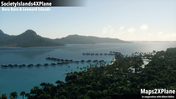 Игра X-Plane 12 Add-on: Aerosoft - Society Islands XP - Bora Bora & Leeward Islands, скриншот