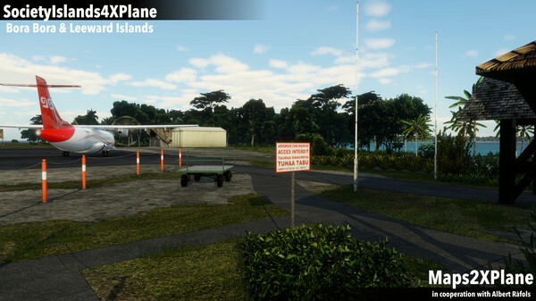 Игра X-Plane 12 Add-on: Aerosoft - Society Islands XP - Bora Bora & Leeward Islands, скриншот