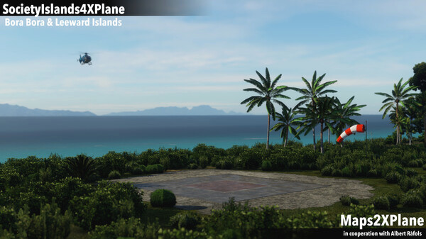 Игра X-Plane 12 Add-on: Aerosoft - Society Islands XP - Bora Bora & Leeward Islands, скриншот