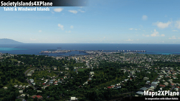 Игра X-Plane 12 Add-on: Aerosoft - Society Islands XP - Tahiti & Windward Islands, скриншот