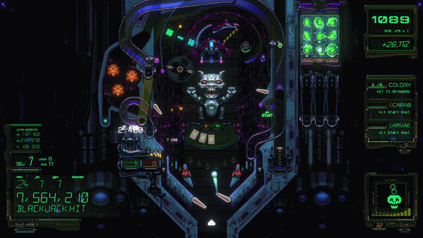Игра XENOTILT: HOSTILE PINBALL ACTION, скриншот