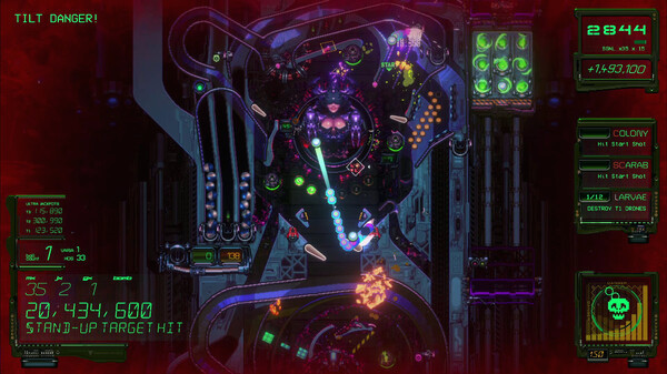 Игра XENOTILT: HOSTILE PINBALL ACTION, скриншот
