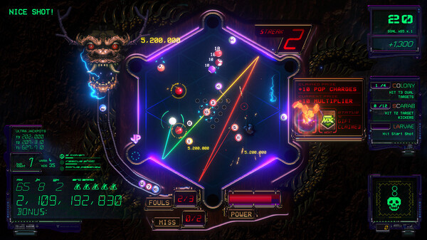 Игра XENOTILT: HOSTILE PINBALL ACTION, скриншот